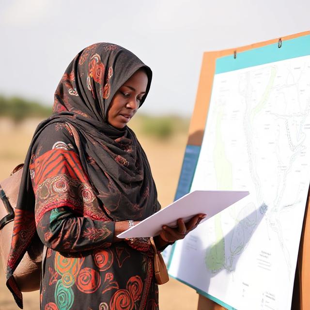 Researchers conducting field studies in Kenya
